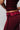 Ruched Side Tie Stretch Pant in Bordeaux