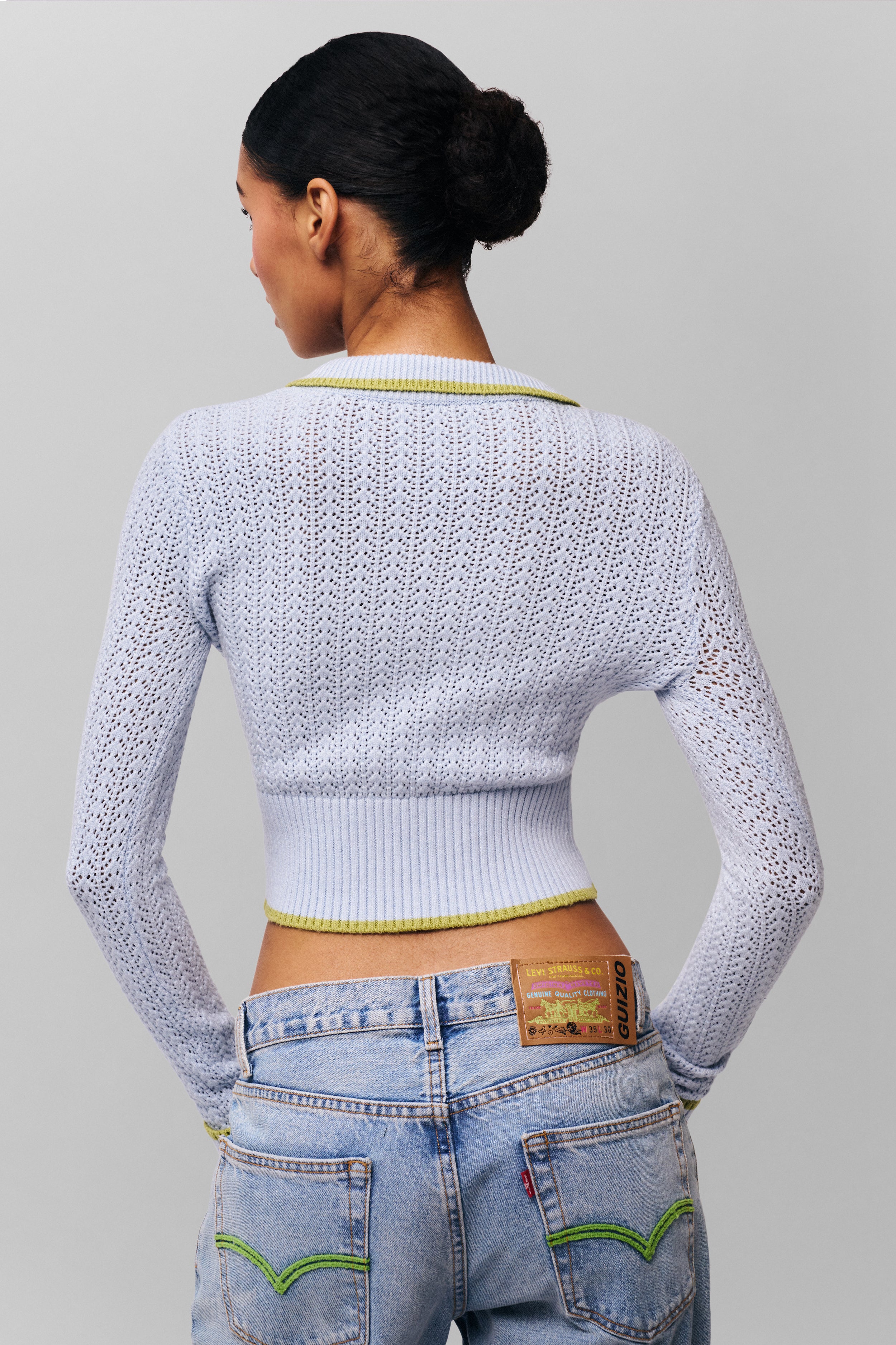 Charlotte Pullover Knit in Powder Blue