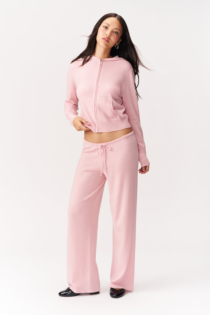 GRACE CASHMERE PANT IN PINK