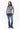 CHLOE CASHMERE SWEATER IN NAVY AND WHITE STRIPE