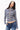 CHLOE CASHMERE SWEATER IN NAVY AND WHITE STRIPE