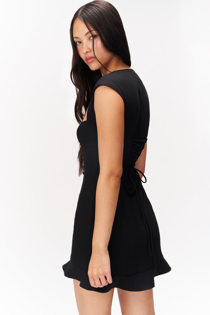 AMELIE TAILORED DRESS IN BLACK