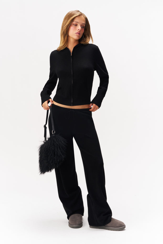 GRACE CASHMERE PANT IN BLACK
