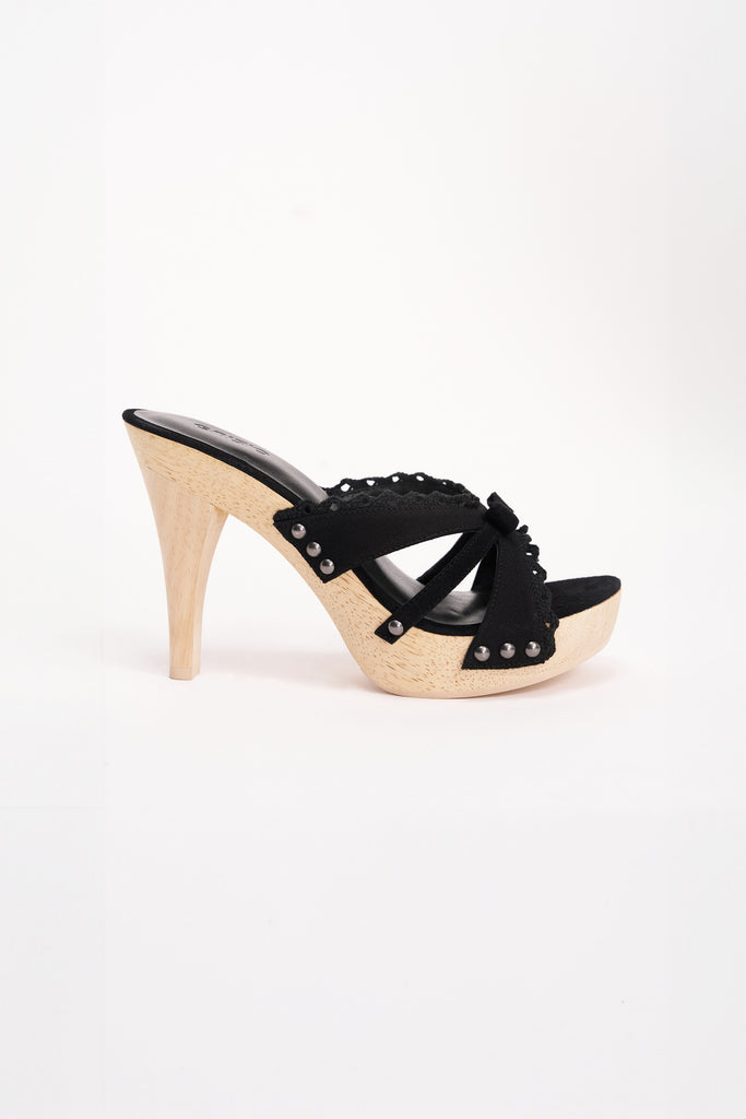 Holly Wooden Platform Sandal