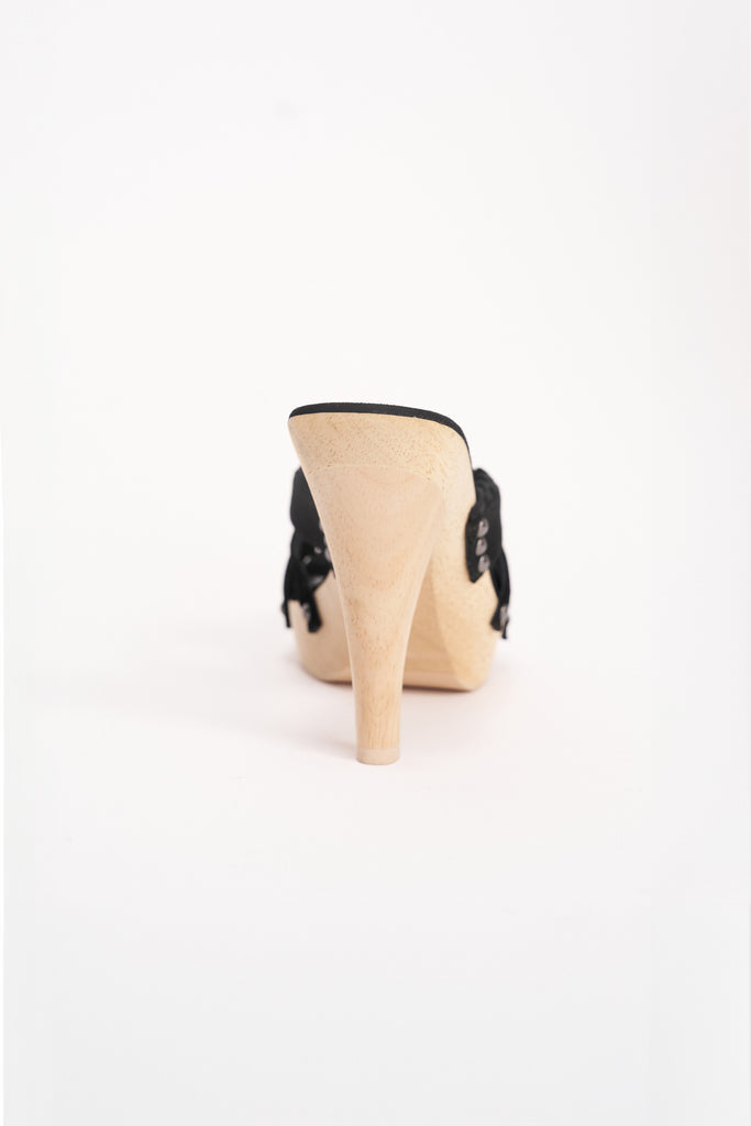 Holly Wooden Platform Sandal