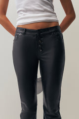 Celosia Leather Pant in Black