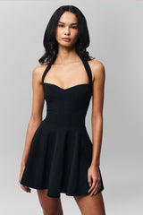 Juliette Halter Dress in Black