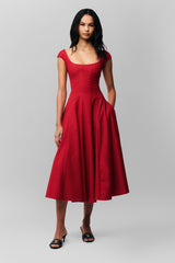 Leila Dress in Red Love