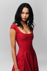 Leila Dress in Red Love