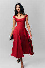 Leila Dress in Red Love