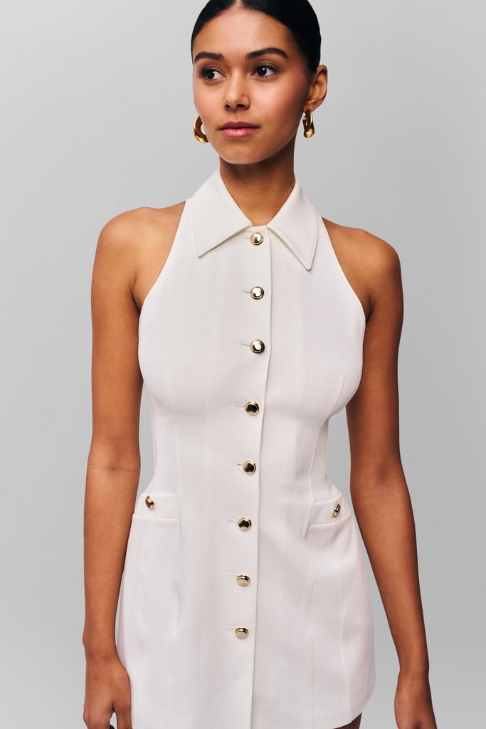Isla Dress in White