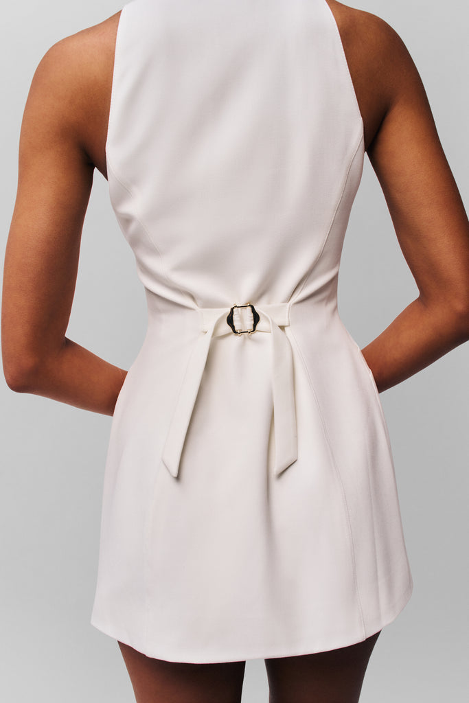 Isla Dress in White