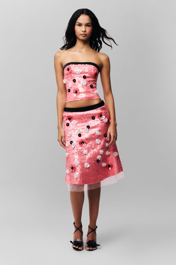 Ambroise Sequin Skirt