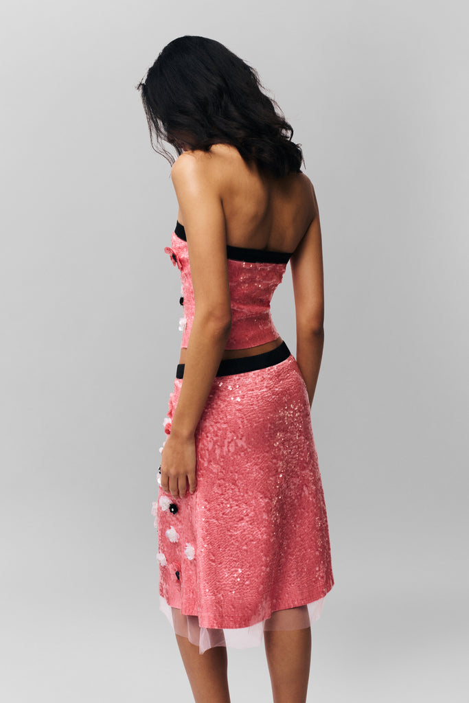 Ambroise Sequin Skirt