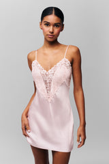 Nova Slip Mini Dress In Ballet Slipper