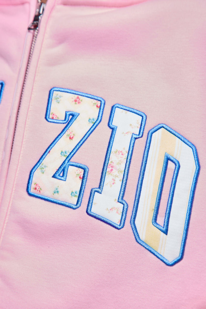 Guizio Zip Up Hoodie in Ballet Slipper