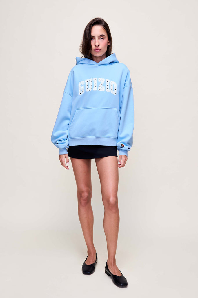 Guizio Pullover Hoodie in Darling Blue