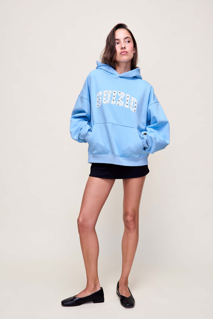 Guizio Pullover Hoodie in Darling Blue