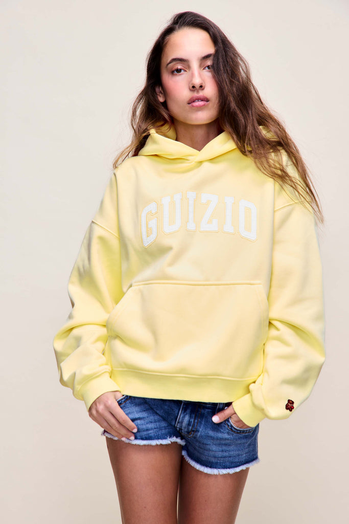 Guizio Pullover Hoodie in Key Lime