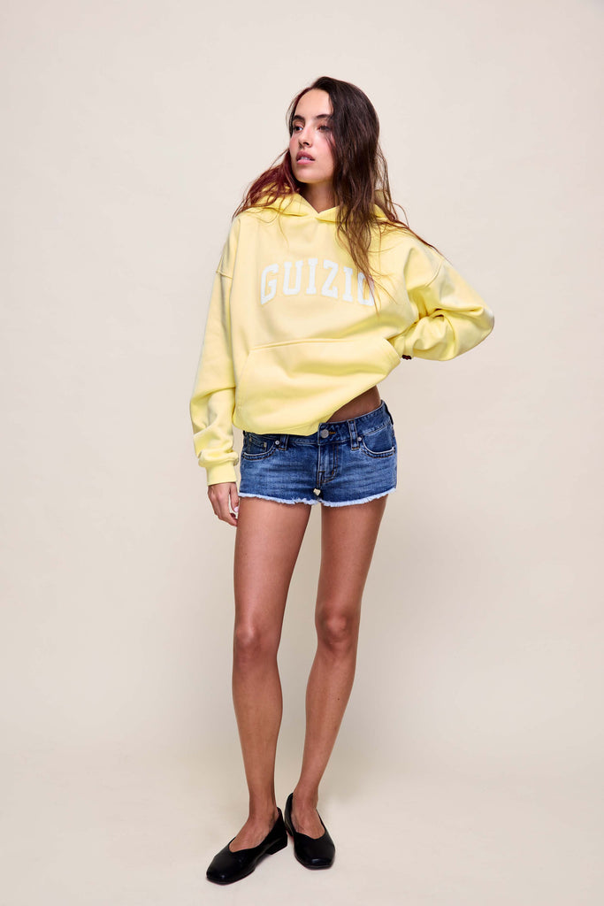 Guizio Pullover Hoodie in Key Lime