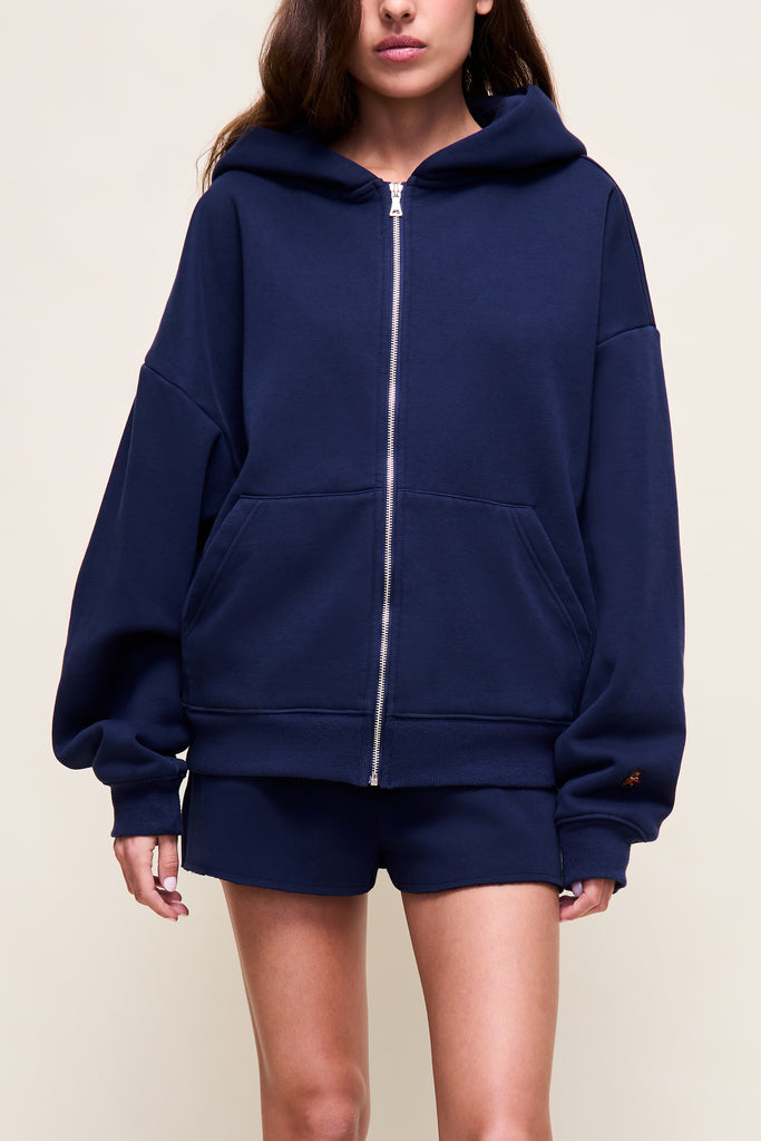 Fleece Short in Navy