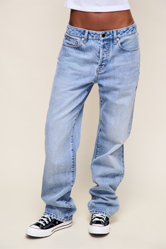 Sol Relaxed Wide Leg Pant in Light Vintage