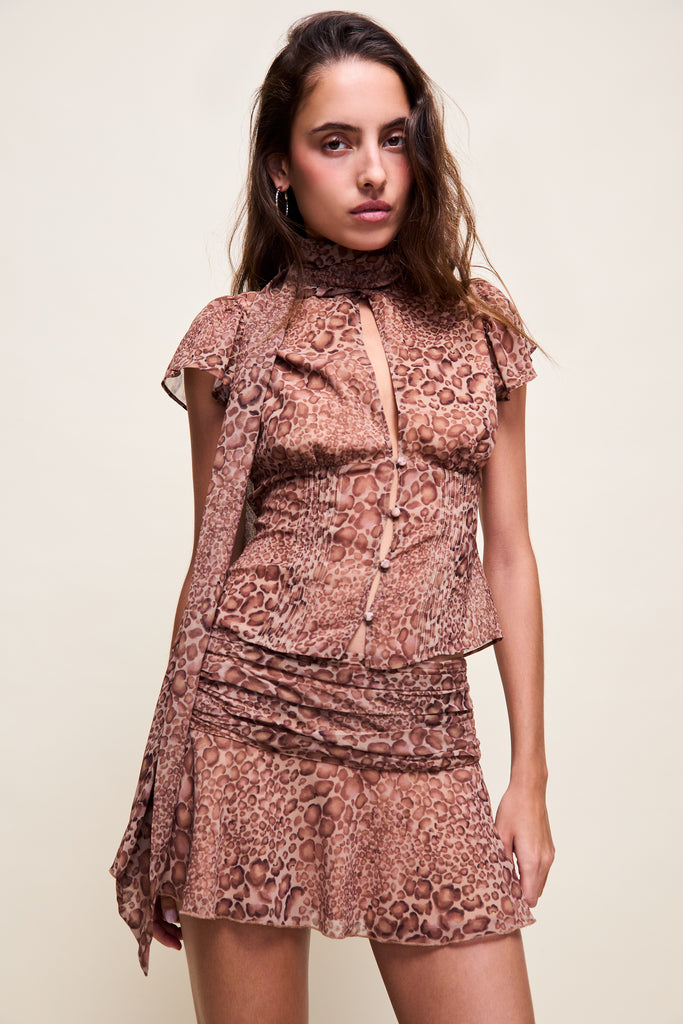 Ara Top in Leopard