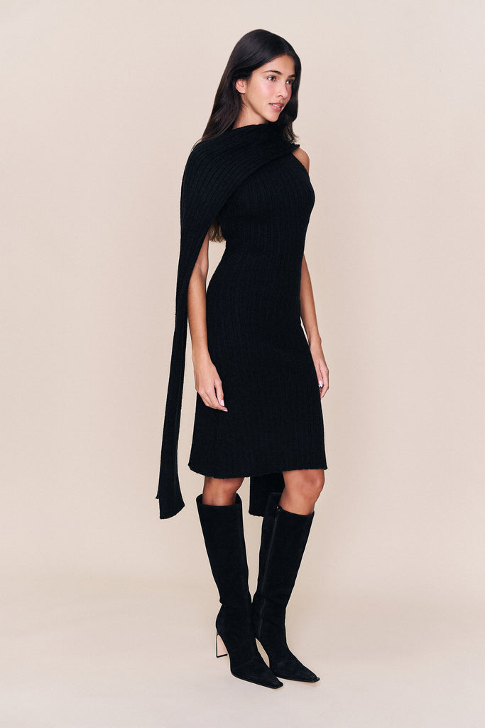 Hooded Knit Dress