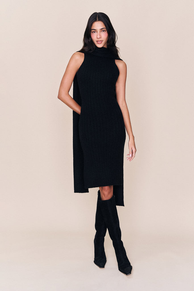 Hooded Knit Dress