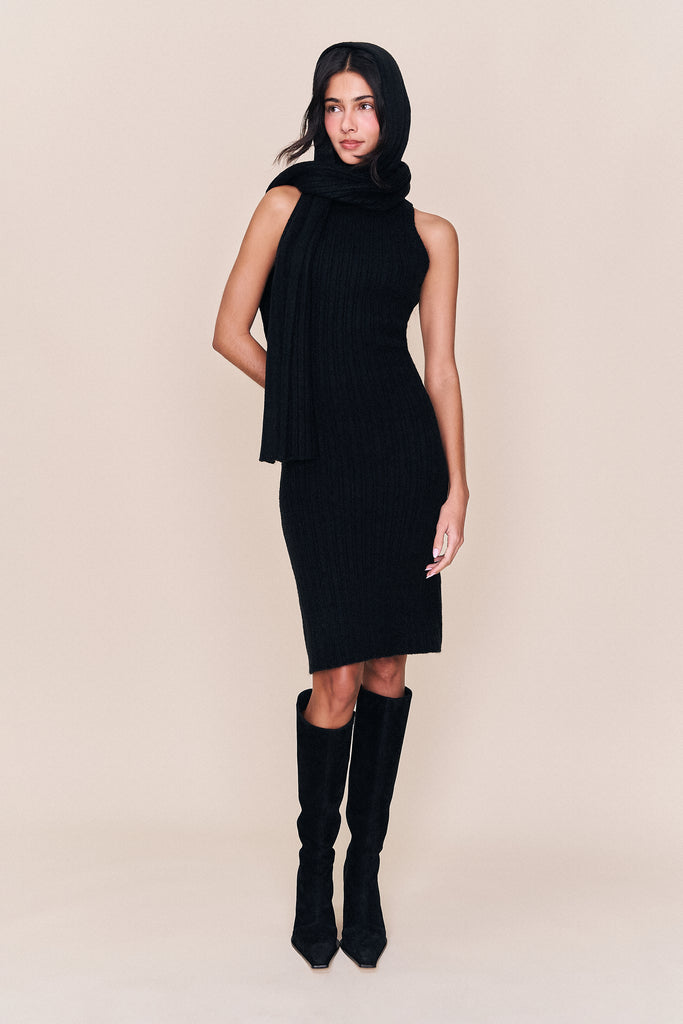 Hooded Knit Dress