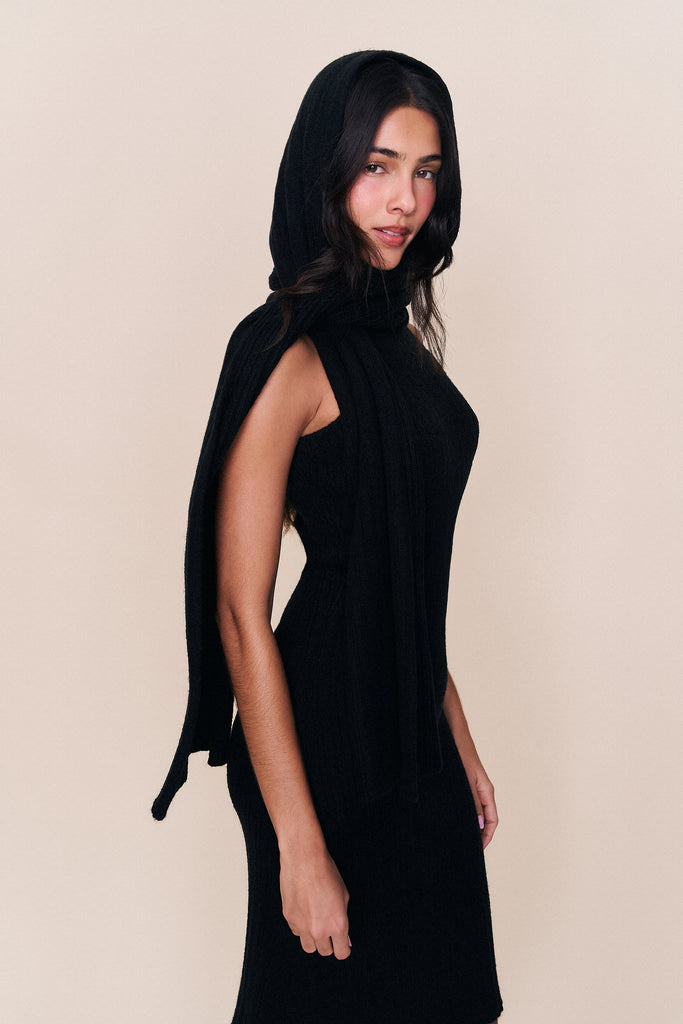 Hooded Knit Dress