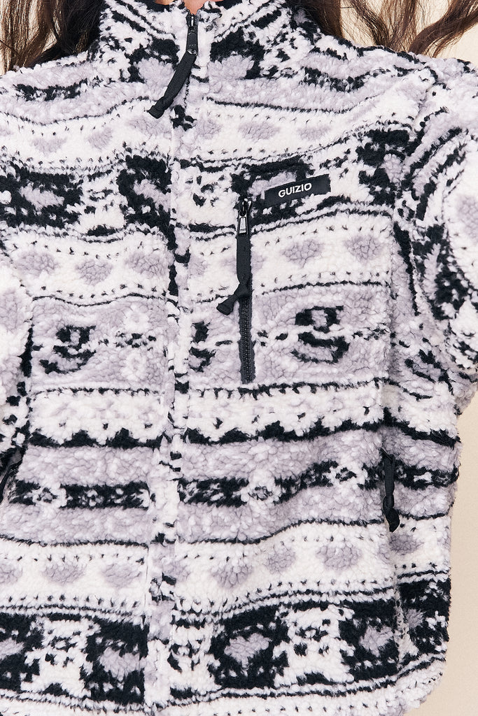 Guizio Sherpa Zip Up Jacket