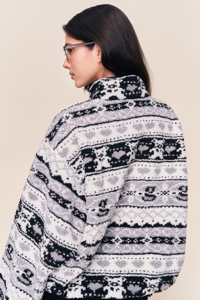 Guizio Sherpa Zip Up Jacket