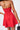 Juliette Twill Halter Dress in Red Love