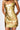 Rosaline Mini Dress in Gold 