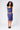 Paloma Satin Skirt in Navy