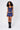SATIN MINI SKIRT IN NAVY