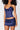 SATIN MINI SKIRT IN NAVY