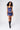 SATIN MINI SKIRT IN NAVY