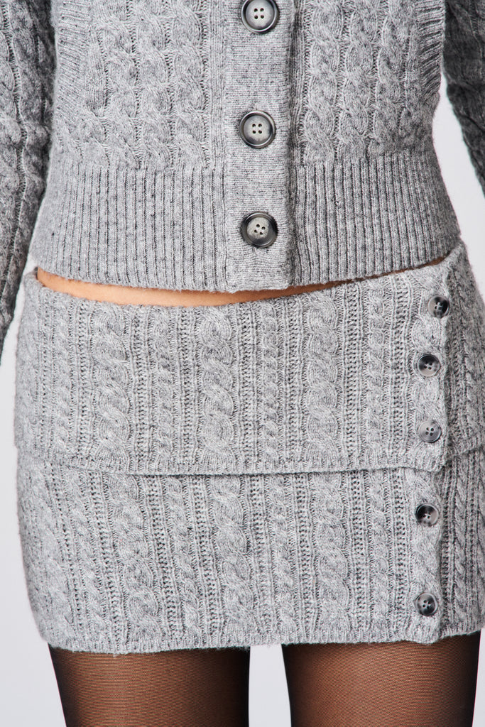 Mina Cable Knit Mini Skirt