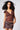 Ara Lace Trim V-Neck Top in Espresso