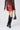 Micro Mini Leather Skirt in Bordeaux
