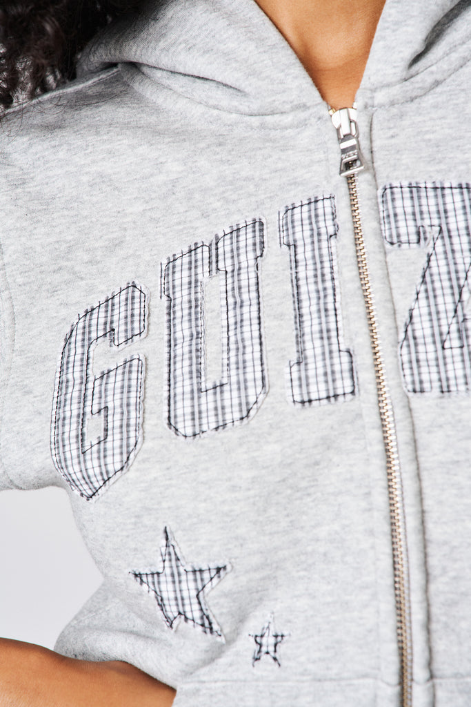 Guizio Shrunken Hoodie - Plaid
