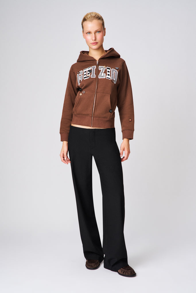 Guizio Shrunken Hoodie - Pattern Mix
