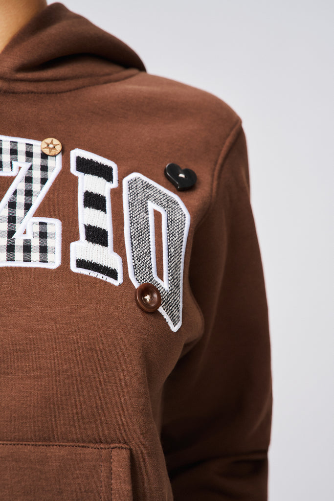 Guizio Shrunken Hoodie - Pattern Mix