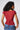 Ara Lace Trim V-Neck Top in Bordeaux