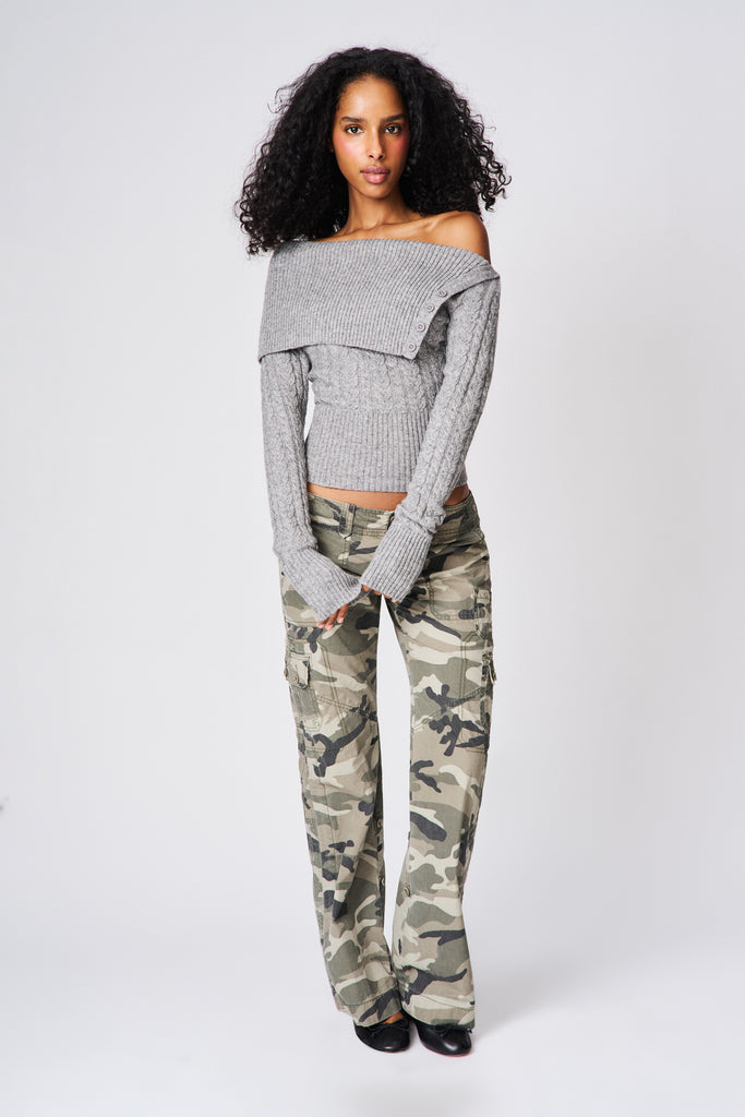 Luretta Sweater in Heather Grey