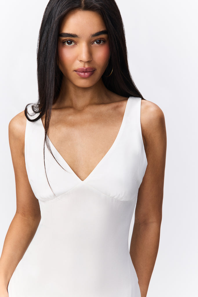 Celine Slip Dress in Ivory
