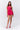 Chiffon Wrap Dress in Pink Punch