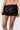Low Rise Beaded Fringe Skirt in Black